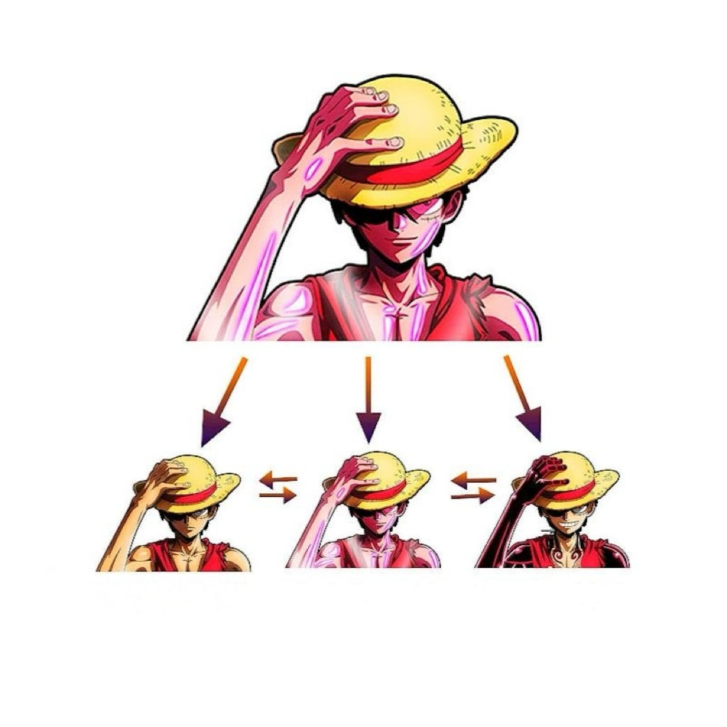 One Piece Ombre Sticker