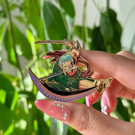 One Piece Zoro Metal Pin Brooch